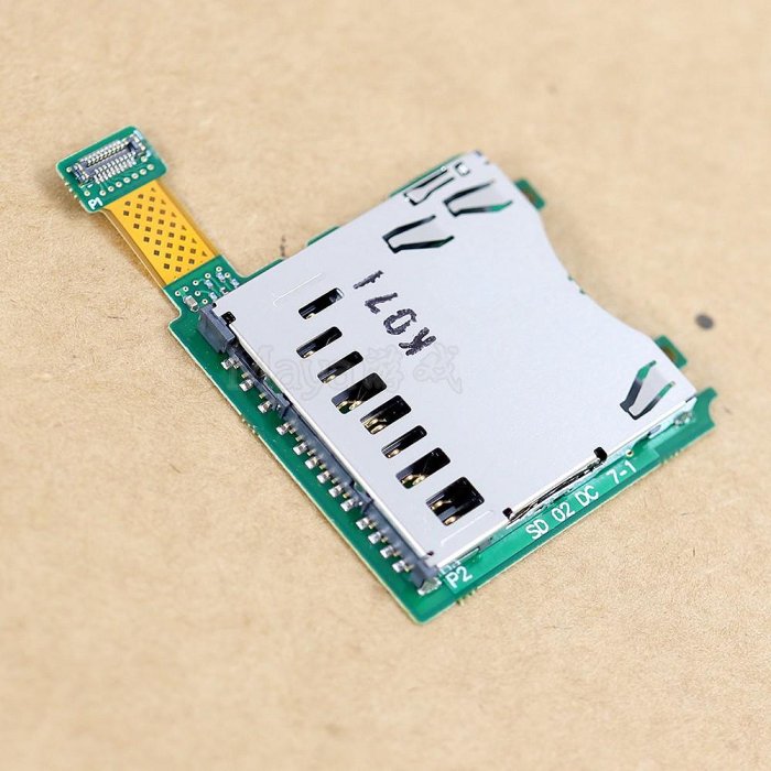 原裝拆機3DS卡槽3DS SD卡模塊 3DS 記憶體卡槽 3DS卡槽帶板維修配件