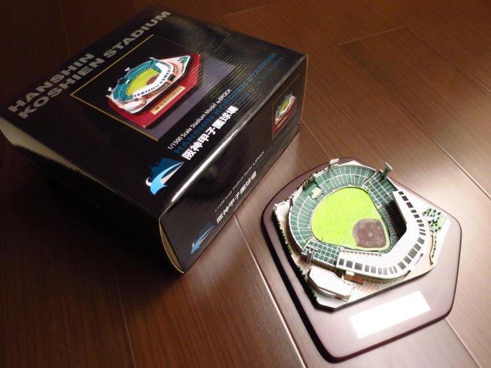 圓圓小舖}全新日本帶回阪神甲子園球場模型超擬真1:1500 阪神虎林威助