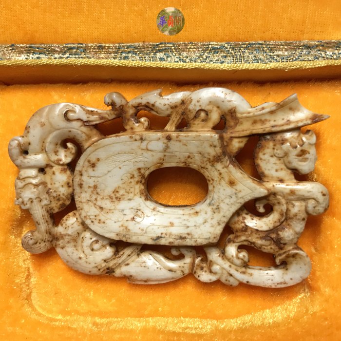 骨董品 本物和田白玉 原石 透彫 螭龍紋 篆刻 篆書 印章 置物 张天师螭龙钮白玉印-琢艺轩和田玉移动版