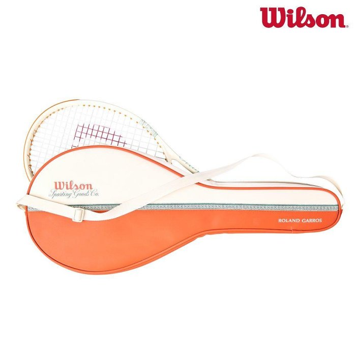 【曼森體育】Wilson ROLAND GARROS 2026 RACKET COVER 單支 球拍套 米色 法網系列