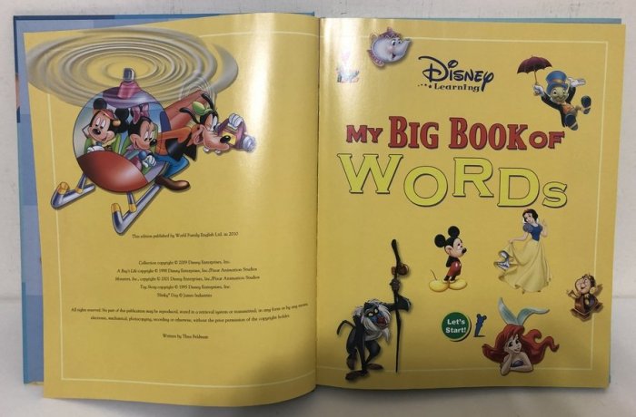 Disney - 2020年購入！My Big Book of Words　最新版　103843 Buy Disney Learning My Big Book of Words Book Online at Low
