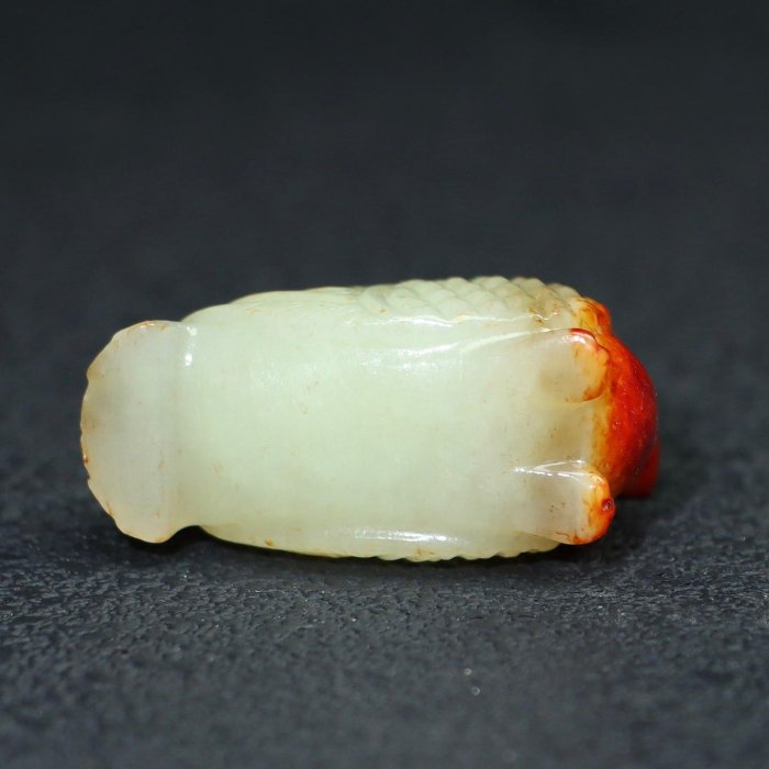 18845和田玉舊藏迴流精品玉鳥玉質剛性細膩油潤包漿醇厚沁色自然雕工