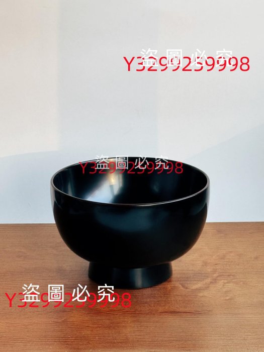 日本漆器作家｜山本英明面碗溜塗越前漆器木胎大漆産地：日本尺寸古董