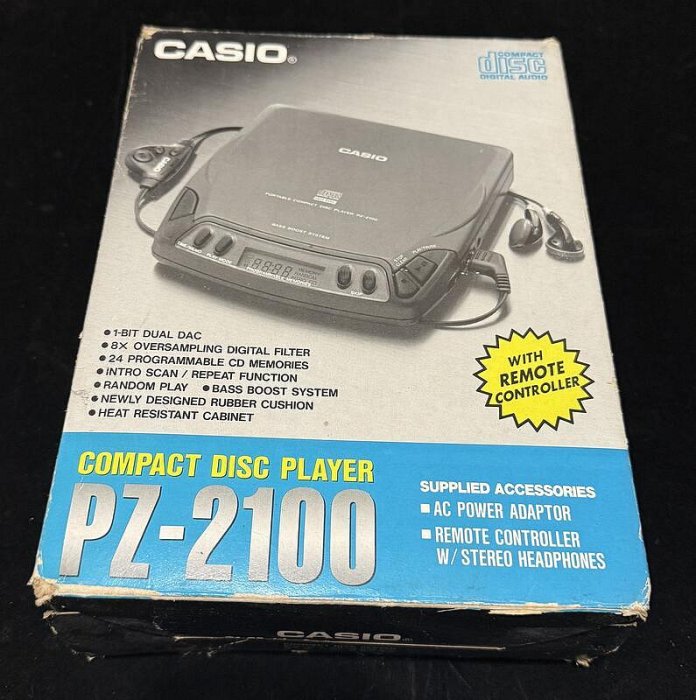 二手 空盒 CASIO PZ-2100 CD隨身聽 / lo