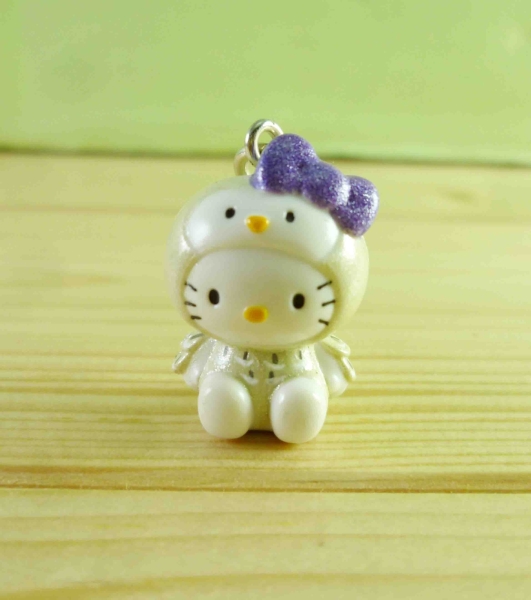 【震撼精品百貨】Hello Kitty 凱蒂貓~KITTY鎖圈-地域限定版吊飾-雞(紫蝴蝶結)