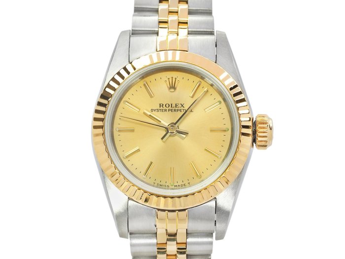 賀成交【JDPS 久大御典品】ROLEX 勞力士 67193 女錶 中18K金材質 自動機芯2130 編號A73307-3R