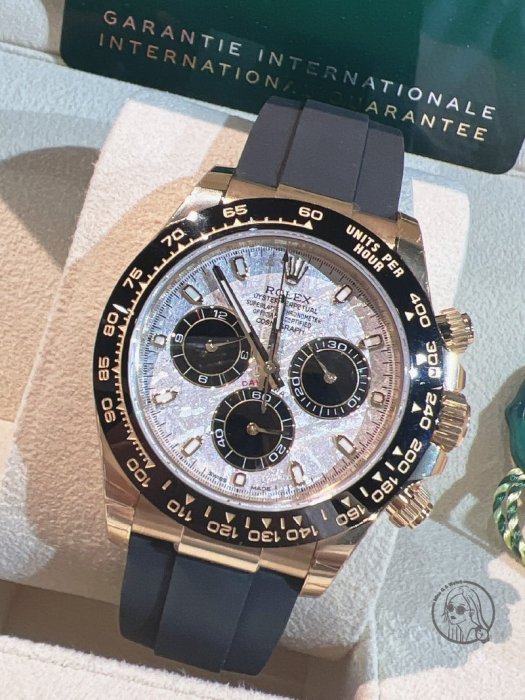 【Q Watch名錶交流】ROLEX DAYTONA 隕石面☄️116518Meteorite 🔺2023年保卡 二手｜停產款【商品狀況和價格請來電洽詢】