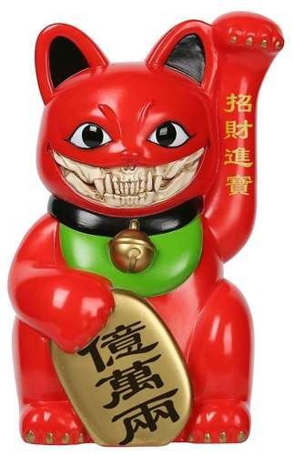 金錢貓雜貨全新Ron English SFBI Originals Lucky Cat Grin 招財億萬兩