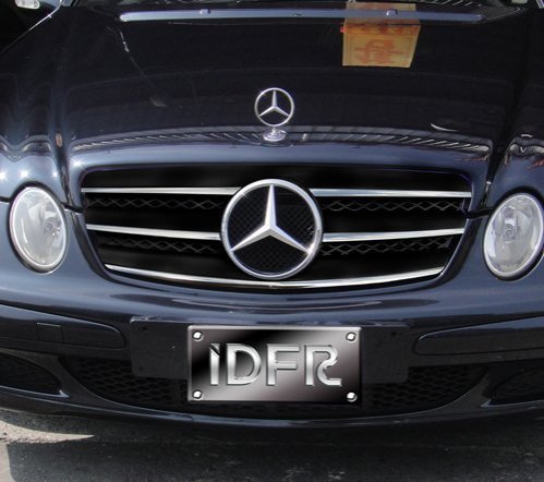 ~圓夢工廠~ Benz 賓士 E W211 2002~2005 E300 E350 改裝水箱罩 黑底/鍍鉻飾條 含原廠星