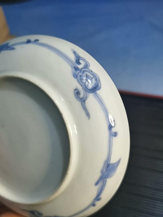 青花人物繪盤子竹林七賢圖壺承杯托青花染付小盤子小碟島國回流瓷器