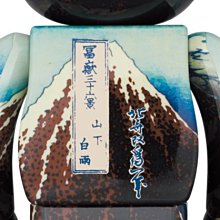 BEETLE BE@RBRICK 葛飾北斎富士山山下白雨冨嶽三十六景FUJI 浮世繪100
