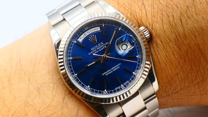 【美好時光】ROLEX勞力士 118239原裝藍面盒單全釋出!RSC驗證完成( 18239 128239參考)