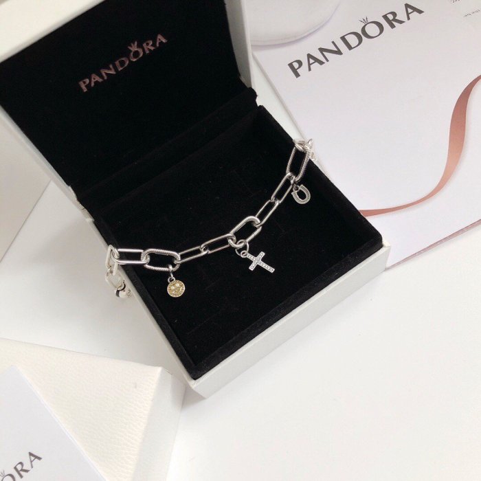 現貨#Pandora 潘朵拉 925純銀 新款 Charms 球形鏈扣 蛇形花紋 馬蹄 十字架 笑臉 吊飾簡約