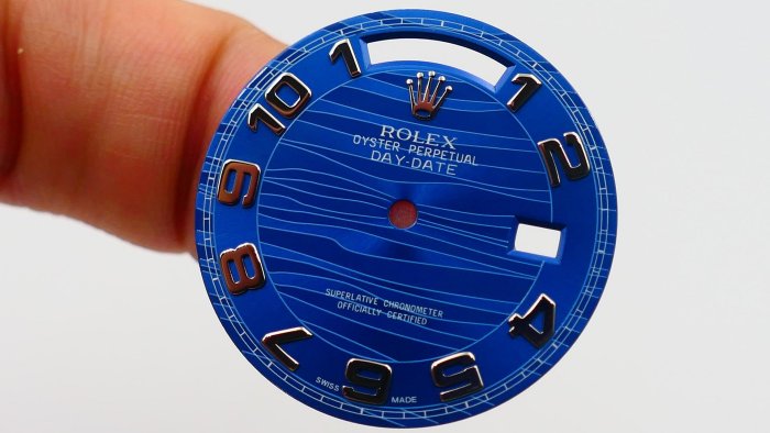 【美好時光】ROLEX勞力士原裝特殊藍面水波紋面盤 ( 18239 18346 118206 118209 118239可用)