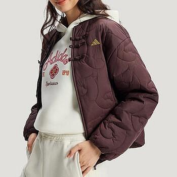 Adidas 中式唐裝外套 愛迪達輕量鋪棉夾克唐裝外套 女款 KS0629