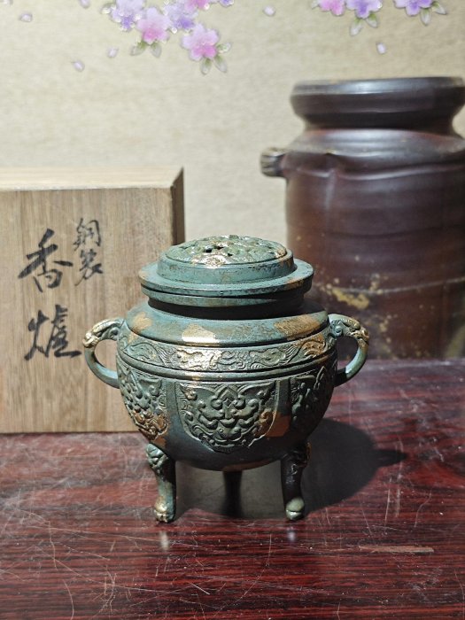骨董 銅製 中国 古銅 驢馬賢人 のったり香炉 アンティーク 古美術 茶道具 骨董 銅製 中国 古銅 驢馬賢人 のったり香炉 アンティーク 古