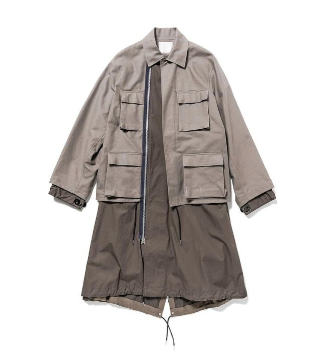 WTAPS Cotton Back Satin Coat / COAT / COTTON. BACK SATIN. SACAI