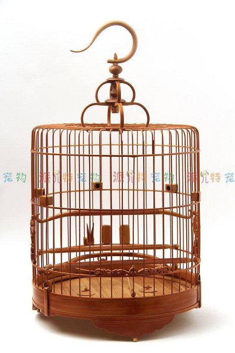 野比店長推薦~【木質鳥籠】將軍肩廣東小鳥籠如相思鳥繡眼鳥老竹手工制