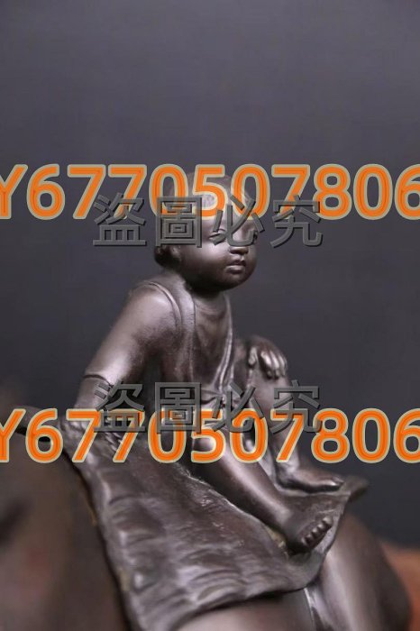 明治時代金工師美雪作《蠟型鑄銅制壽老人像》 日本購回古董銅像