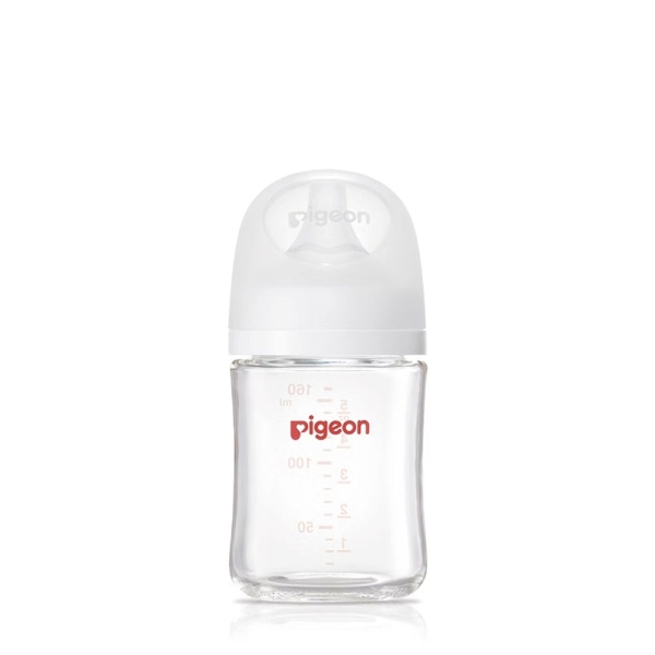 PIGEON 貝親 第三代寬口母感玻璃奶瓶｜160ml｜純淨白【佳兒園婦幼館】