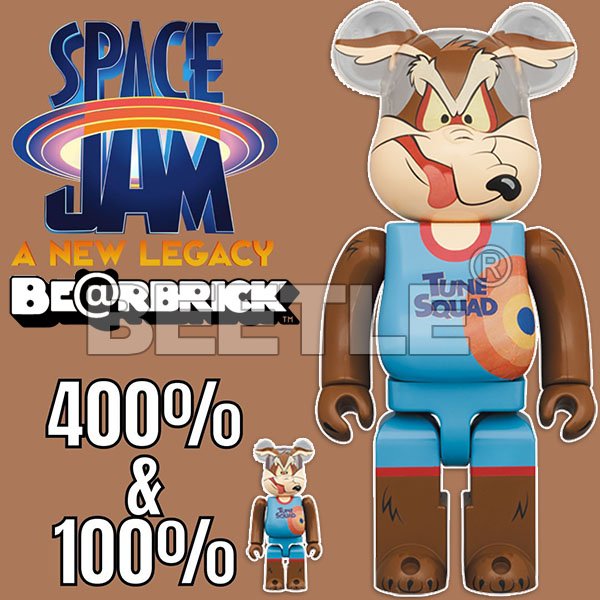BEETLE BE@RBRICK 威利狼WILE E. COYOTE SPACE JAM 怪物奇兵100% 400
