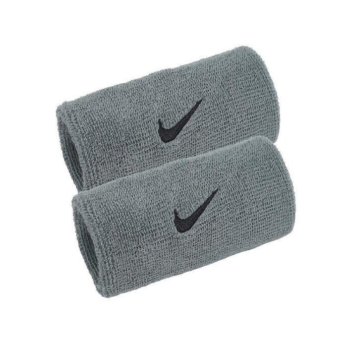 【曼森體育】NIKE SWOOSH 灰色 加長護腕 運動腕帶 護腕 吸汗