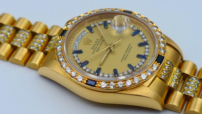 【美好時光】個人收藏釋出!ROLEX勞力士藍寶冰糖18038超美品! ( 1803 18238 118238參考)