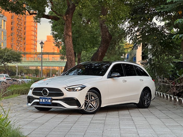【皇賓汽車】賓士 2024年式 C200 Estate AMG Line 白