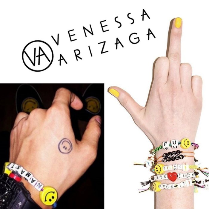 Venessa Arizaga DON’T WORRY BEE HAPPY 笑臉彩色手鍊