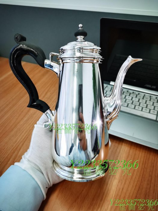 可議價！純銀美國Tiffany古董銀器，925銀茶壺咖啡壺，簡潔美觀銀器銀飾