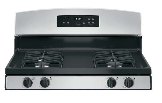 【歡迎殺價-貨到付款】GE爐連烤JGBS60REKSS不銹鋼門板四口瓦斯爐面烤箱(瓦斯)