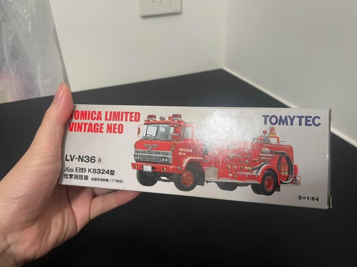 嚴選多美卡TLV LVN36A 日野KB324型化學消防車過往車主使用獨特收藏化學