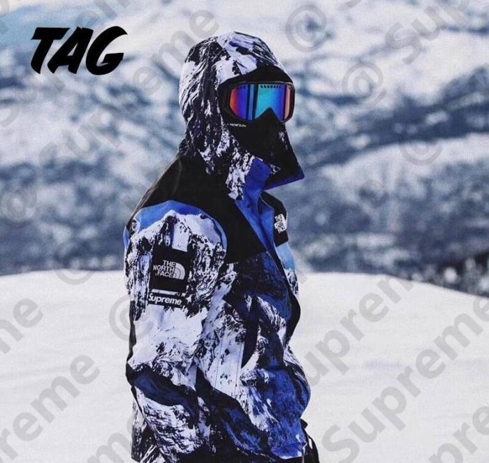 Supreme x TNF mountain parka 17AW 北臉聯名雪山衝鋒衣雪山情侶衝鋒衣