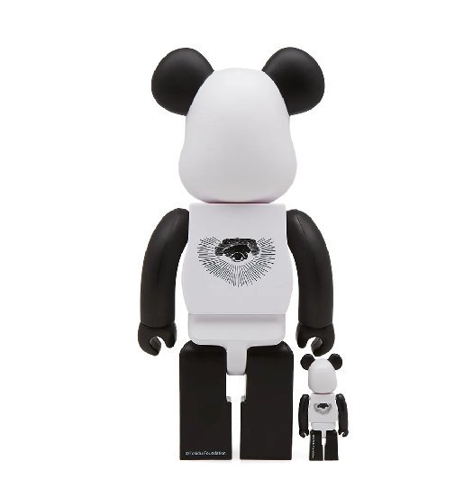 BEETLE BE@RBRICK FREEMASONRY FRAGMENT 全視之眼白黑閃電100 400