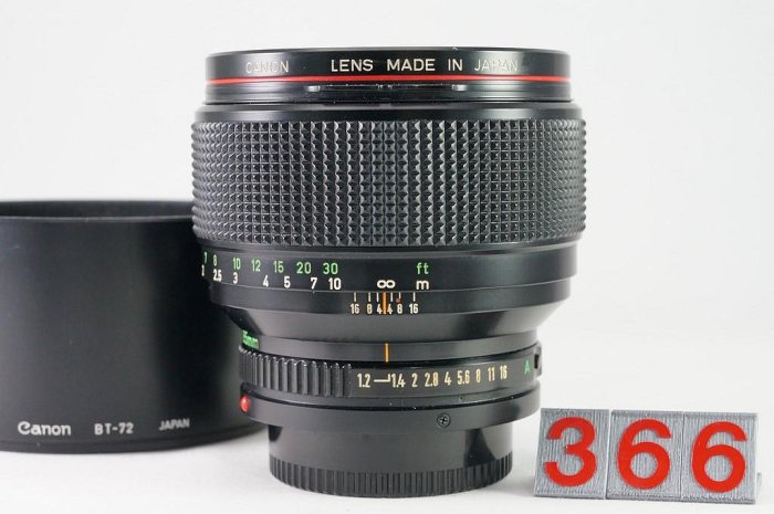 **日光銀鹽** Canon Lens FD 85mm F1.2 L 人像鏡 #366