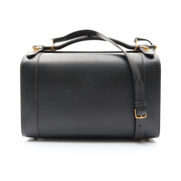 HERMES 愛馬仕 黑色 Ardennes牛皮 Cosmos Vanity 兩用包 金釦 【二手名牌BRAND OFF】