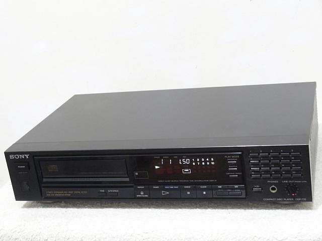 日本精品SONY CDP-770 高級古典CD播放機( $2500 有附遙控器超值精選