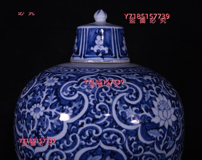 元代青花花卉紋梅瓶，高48×25厘米??1385A015500 【錦繡古玩】 | Yahoo拍賣