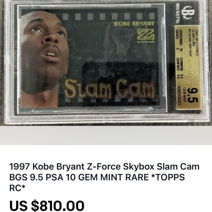 🐍1997-98 Z-FORCE Slam Cam #1 Kobe Bryant | Yahoo拍賣