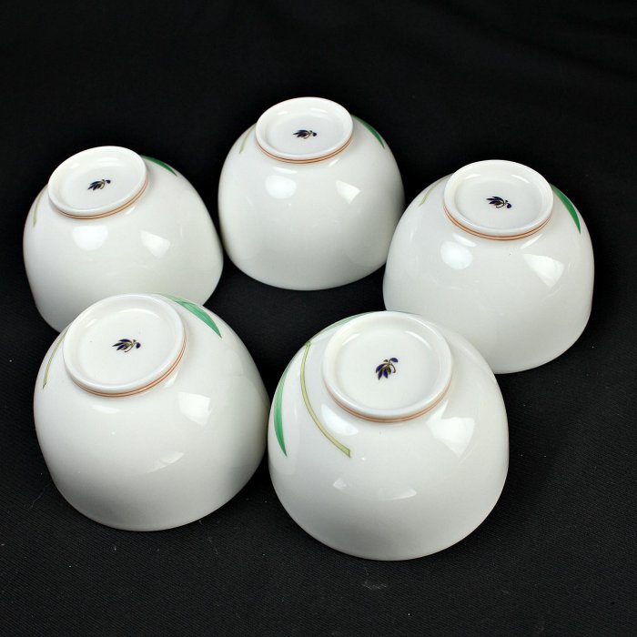 桑園の】稀有美品~日本香蘭社雙色蘭花薄胎美瓷提樑壺湯吞1壺5杯高級