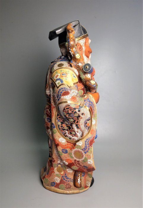 中国美術 陶磁製 七福神 壽老人 缘起物 年代物 磁器 七福ちゃん 寿老人ちゃん 縁起物 七福神置物 : 日本もの