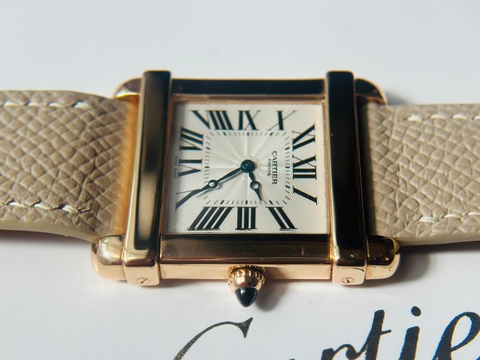 ~路米名品~ 稀少 CARTIER TANK CHINOISE 2684G 18K Rose Gold 玫瑰金 中國坦克 手上鍊機芯 巴黎頂級 ...