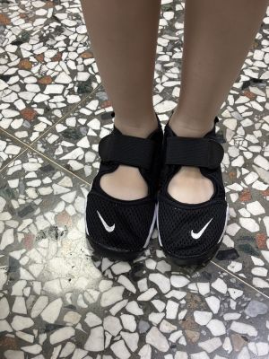 Nike Rift GS PS Boys 童鞋女鞋黑白休閒慢跑鞋魔鬼氈透氣版本