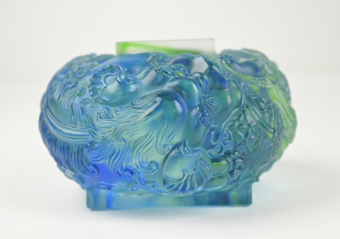 玖隆蕭松和挖寶網N》琉璃工房2005年神獸古獸祥獸琉璃工藝品收藏擺飾重