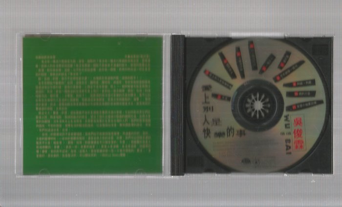 伍佰-吳俊霖[ 愛上別人是快樂的事] 波麗佳音唱片CD 附歌詞無IFPI