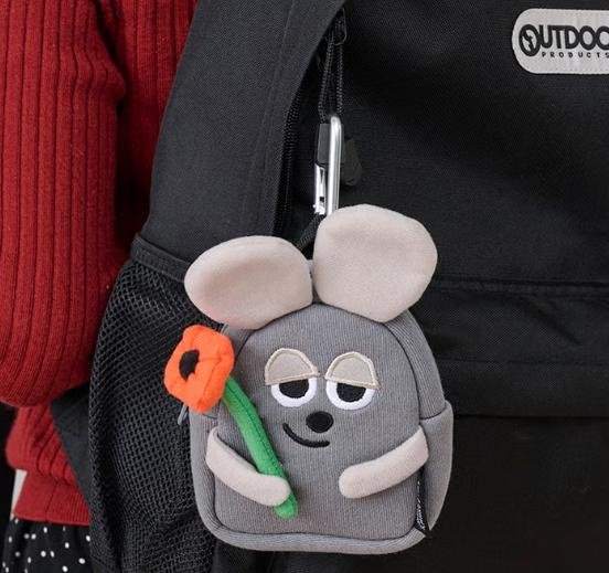 ＊日式雜貨館＊日本正版 田鼠阿佛 LEO LIONNI'S FRIENDS 紅花鼠 田鼠阿佛 口金包 田鼠阿佛口金包 書包造型掛飾包 掛飾拉鍊包