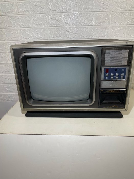 古董電視 木殼/旋轉盤