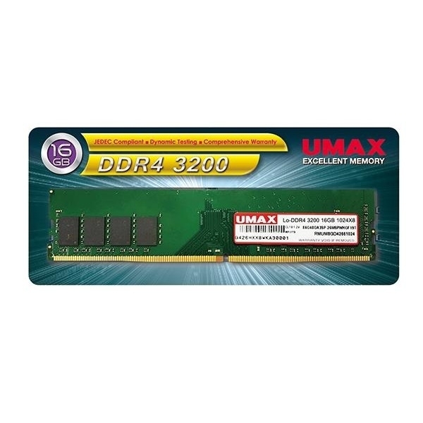 UMAX DDR4 3200 16G CL16 U-DIMM 記憶體