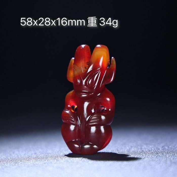 臻品旧藏，玛瑙太阳神，包浆厚重，沁色入骨，工艺精湛，犀利民藏绝佳