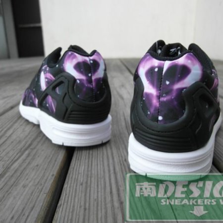 下架Adidas ZX Flux Galaxy 星空紫黑銀河星點潑墨宇宙| Yahoo拍賣